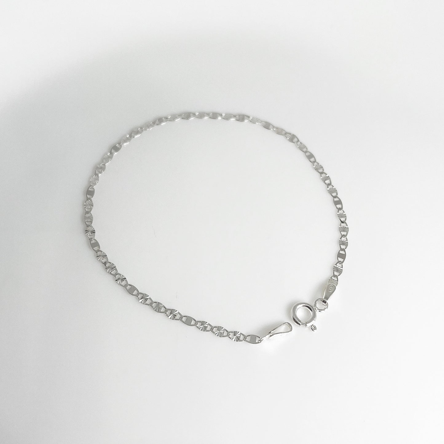 TOBILLERA GUCCI DIAMANTADA 2MM