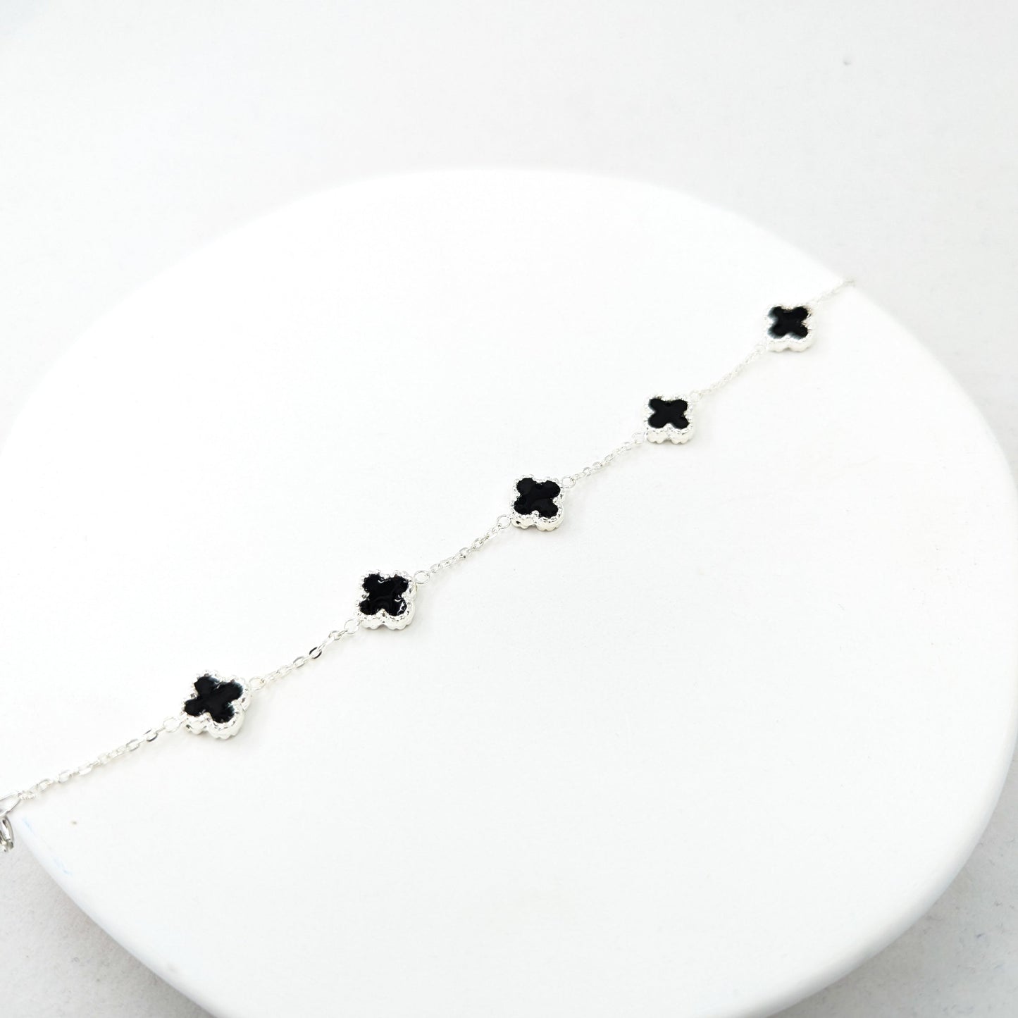 Pulsera Trébol Negro