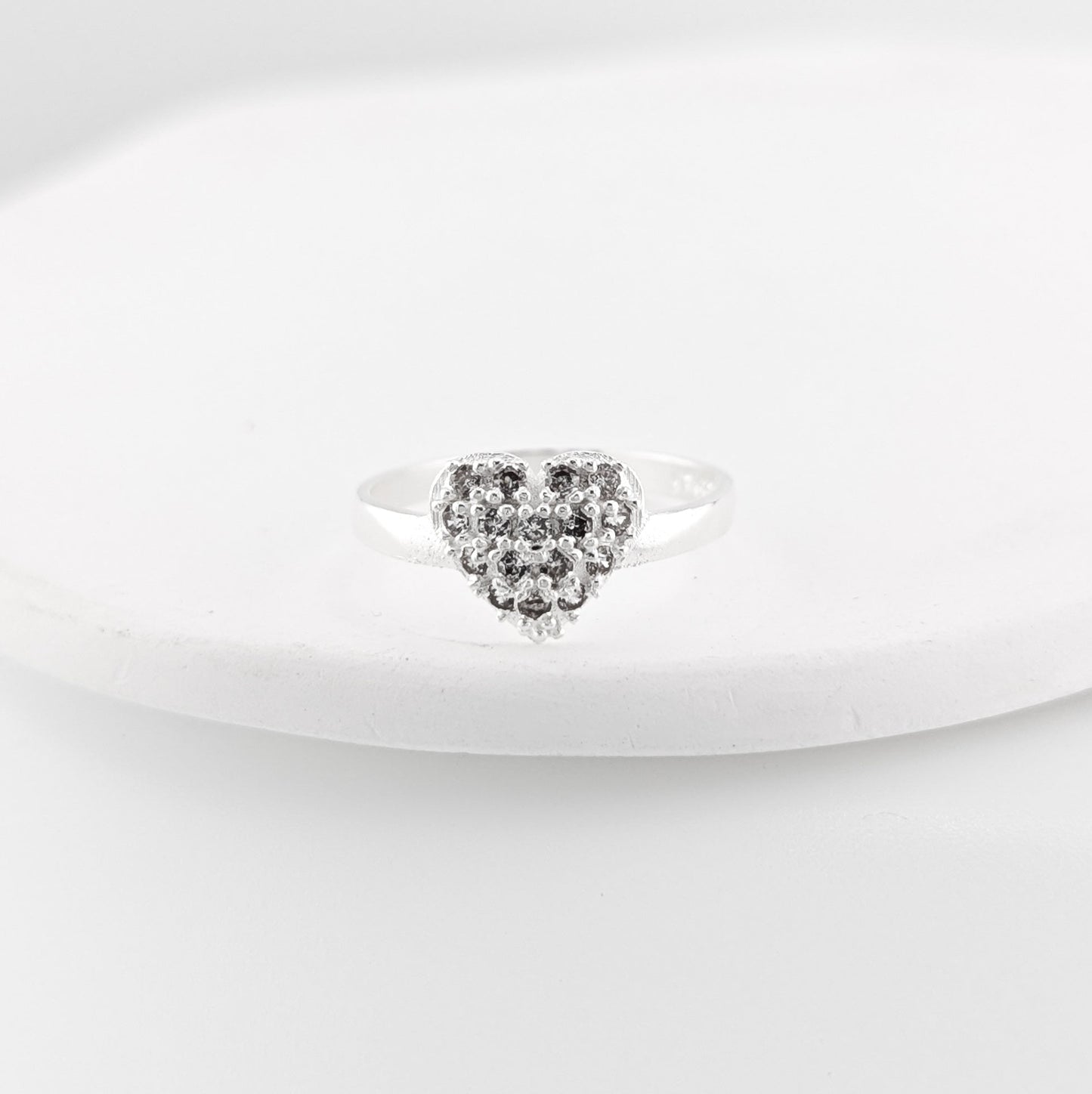 Anillo Corazón Radiante