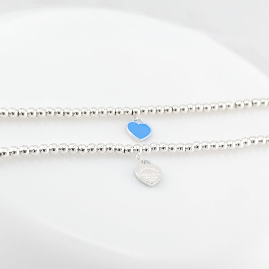 Pulsera Corazón Azul