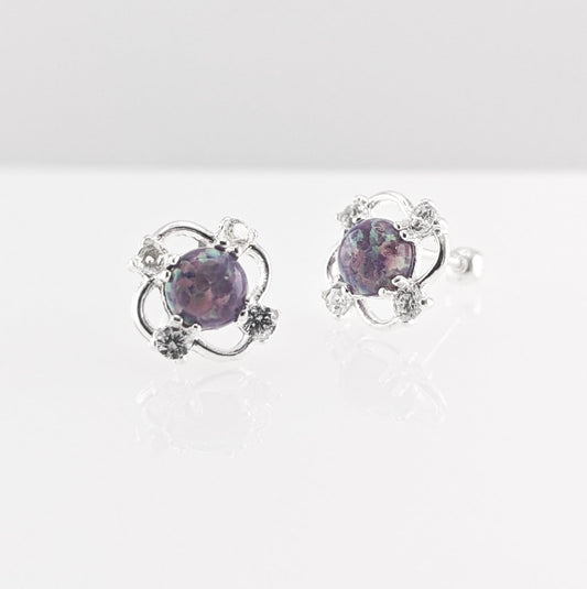 Aretes Opaline